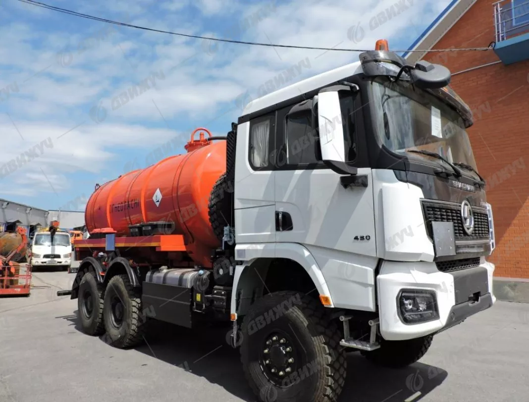 АКН-ОД 14 на шасси Shacman X3000 6х6 (SX42586V385) (Односкатная ошиновка)