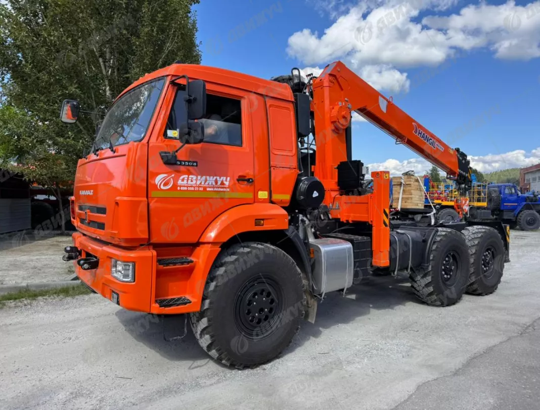 Седельный тягач Камаз 53504 с КМУ HANGIL (Хангил) HGC 986