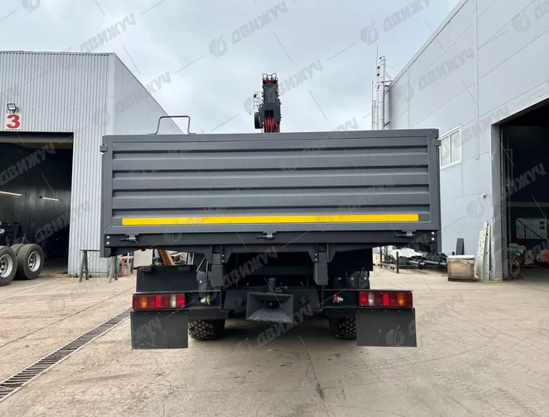 Бортовой Урал 4320 (капотный) с КМУ  ИТ-150 (тросовый)