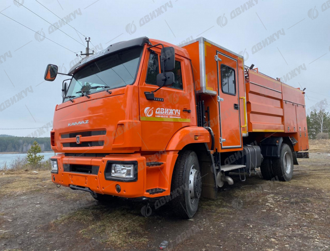 Автоцистерна специализированная АЦ 5,0-40 на шасси КАМАЗ 43253 (насос НЦПН-40/100)