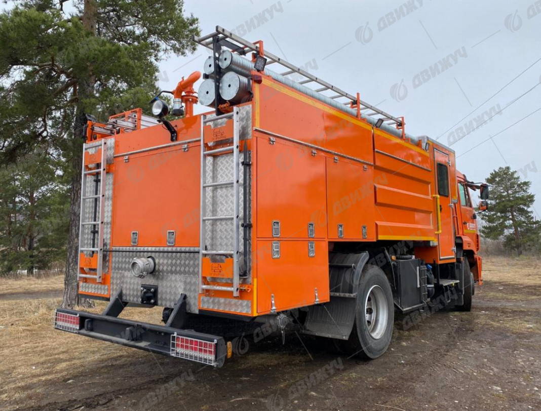 Автоцистерна специализированная АЦ 5,0-40 на шасси КАМАЗ 43253 (насос НЦПН-40/100)