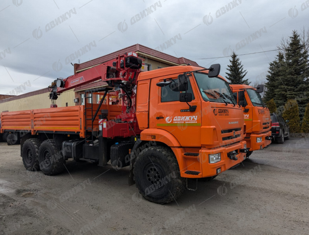 Бортовой Камаз 43118 с КМУ Horyong 216 и сертифицированной люлькой
