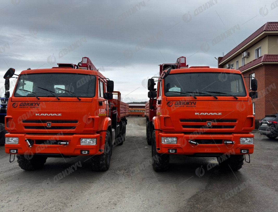 Бортовой Камаз 43118 с КМУ Horyong 216 и сертифицированной люлькой