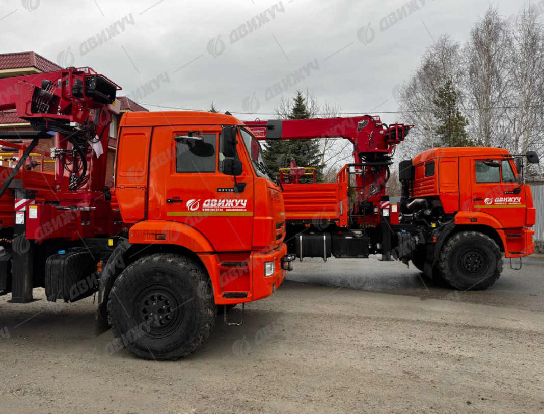 Бортовой Камаз 43118 с КМУ Horyong 216 и сертифицированной люлькой