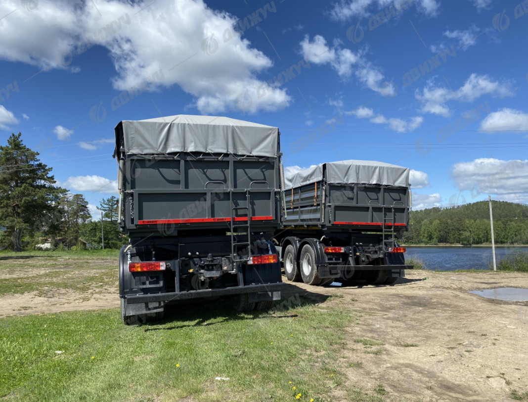 Самосвал-зерновоз HONGYAN CQ3266HV35D (модификация бортов)