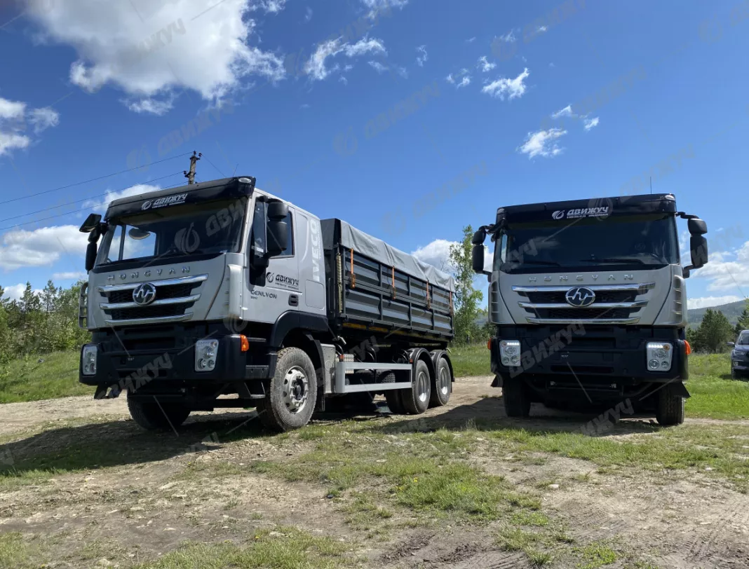 Самосвал-зерновоз HONGYAN CQ3266HV35D (модификация бортов)