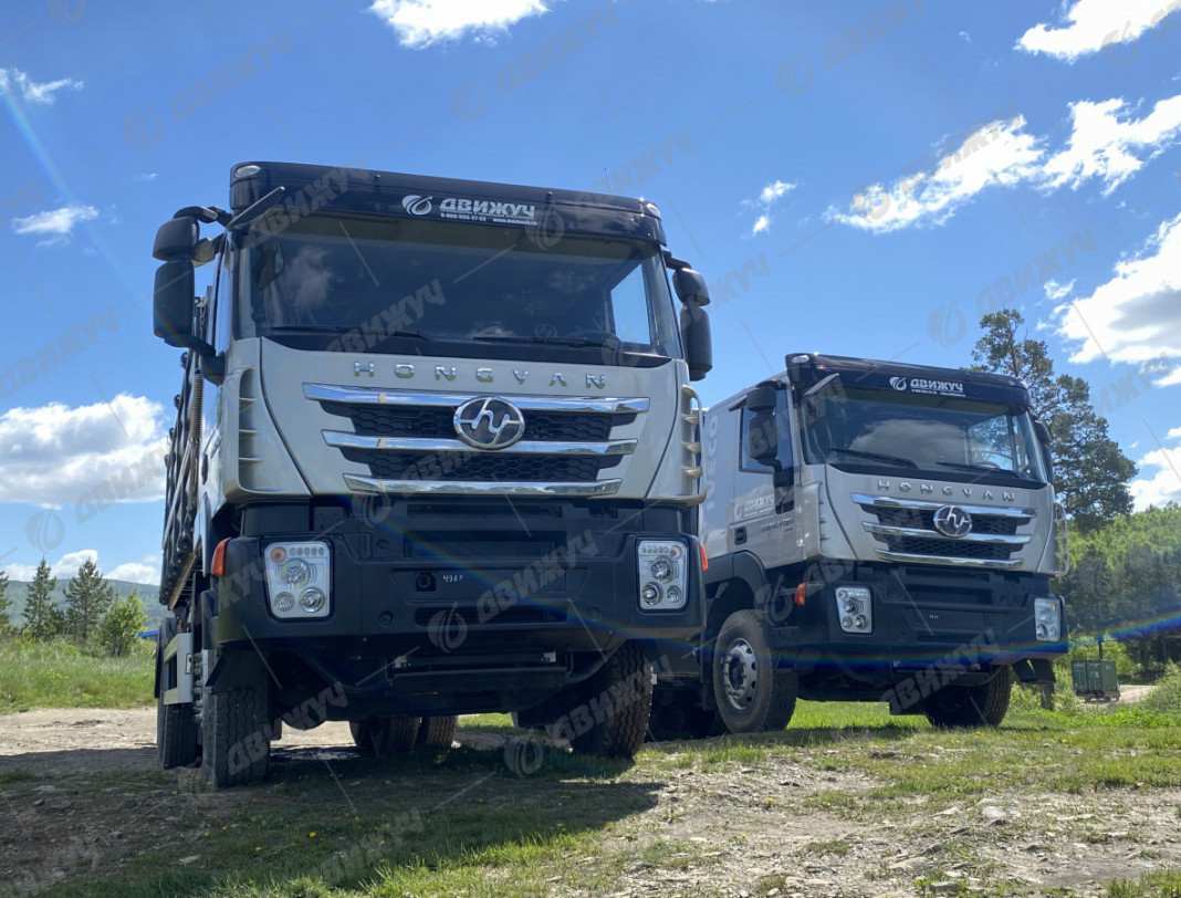 Самосвал-зерновоз HONGYAN CQ3266HV35D (модификация бортов)