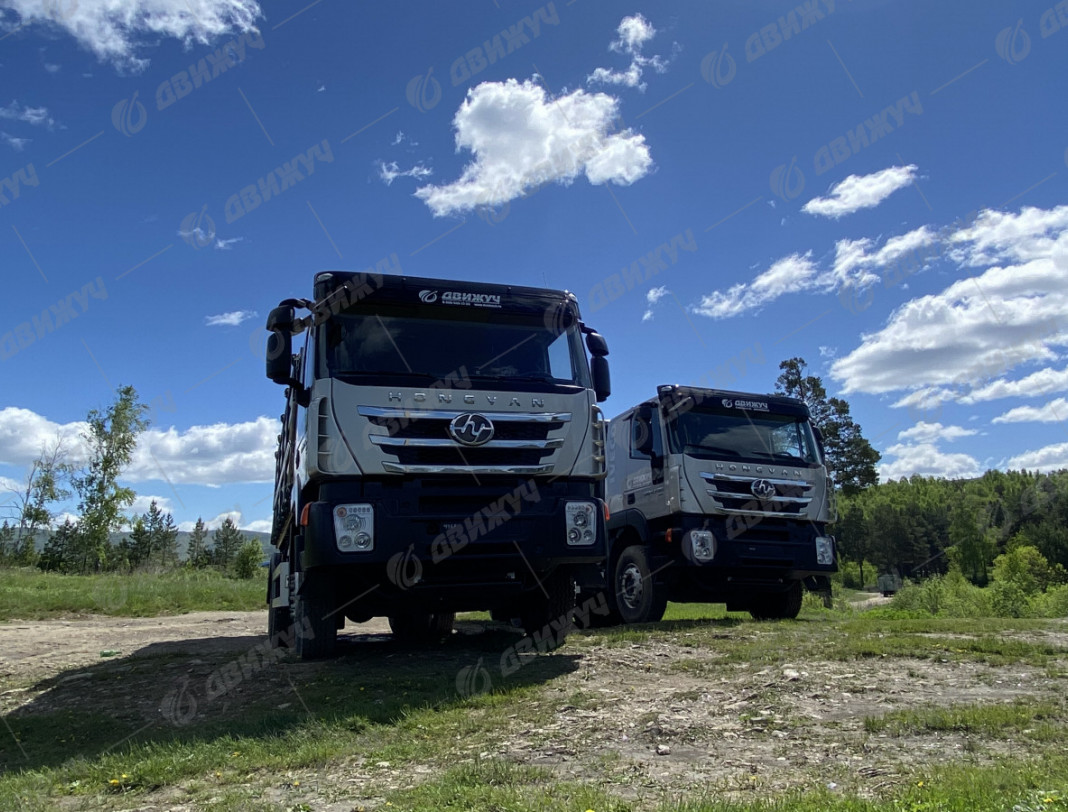 Самосвал-зерновоз HONGYAN CQ3266HV35D (модификация бортов)