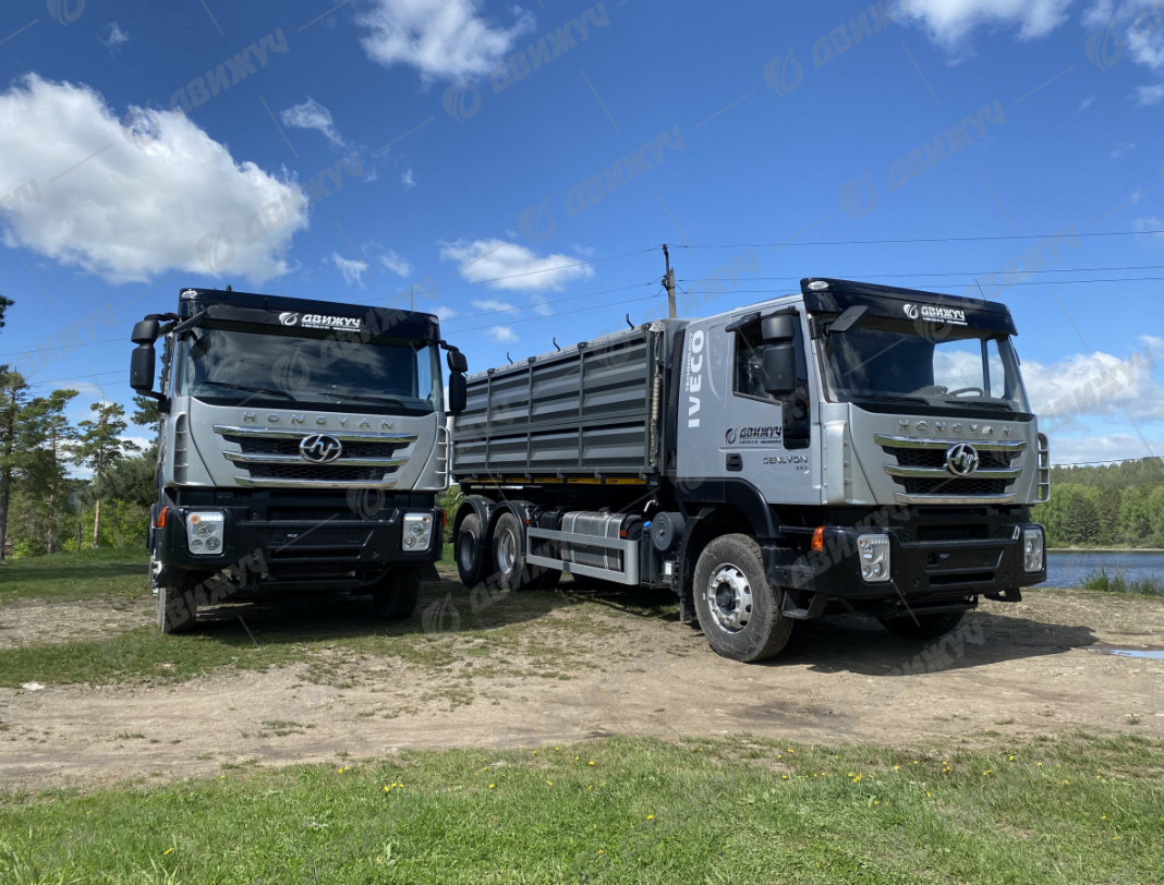 Самосвал-зерновоз HONGYAN CQ3266HV35D (модификация бортов)