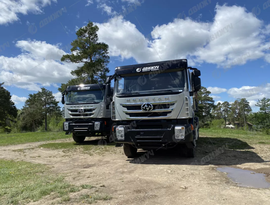 Самосвал-зерновоз HONGYAN CQ3266HV35D (модификация бортов)