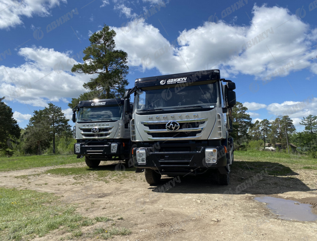 Самосвал-зерновоз HONGYAN CQ3266HV35D (модификация бортов)