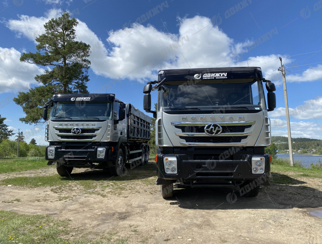 Самосвал-зерновоз HONGYAN CQ3266HV35D (модификация бортов)