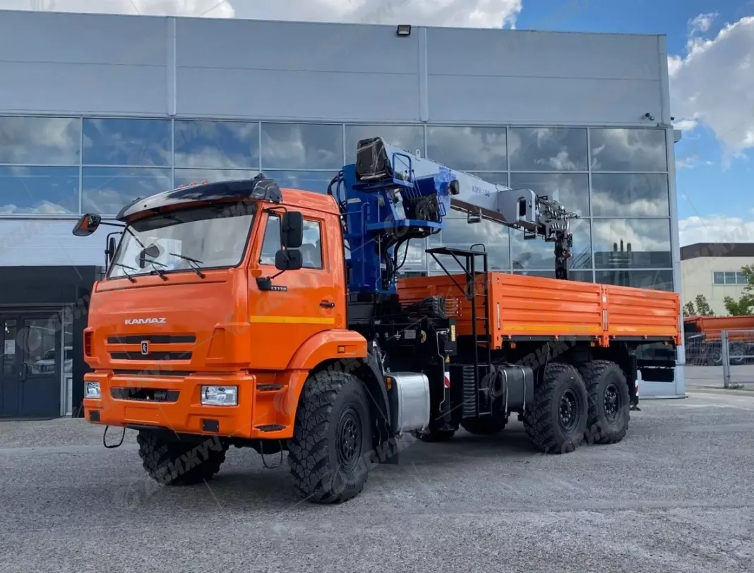 Бортовой КАМАЗ 43118-50 c КМУ Галичанин 150 и люлькой
