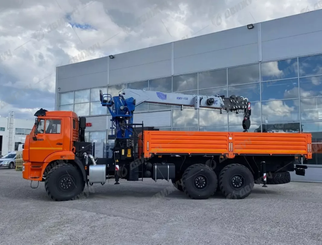 Бортовой КАМАЗ 43118-50 c КМУ Галичанин 150 и люлькой