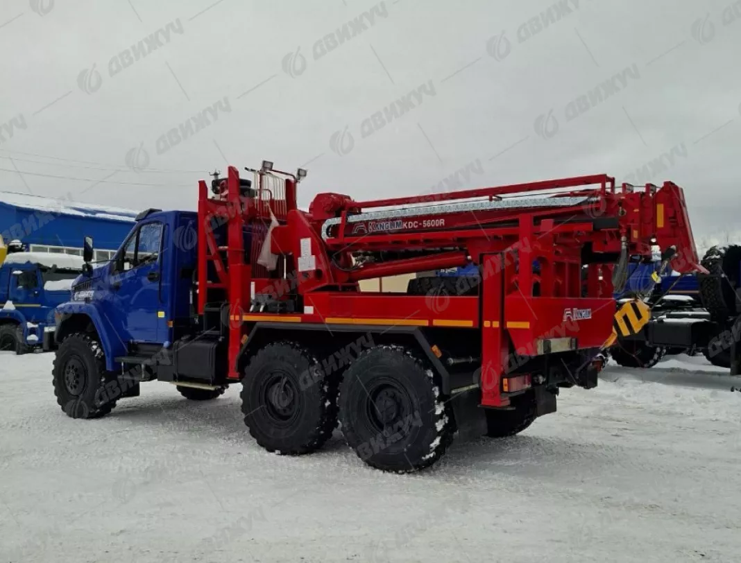 Бурильно-крановая машина БКМ с Kanglim KDC 5600 на шасси Урал NEXT 5557-72