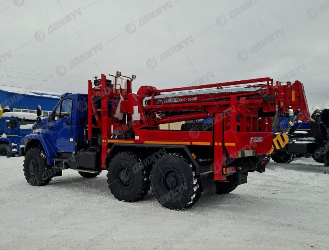 Бурильно-крановая машина БКМ с Kanglim KDC 5600 на шасси Урал NEXT 5557-72