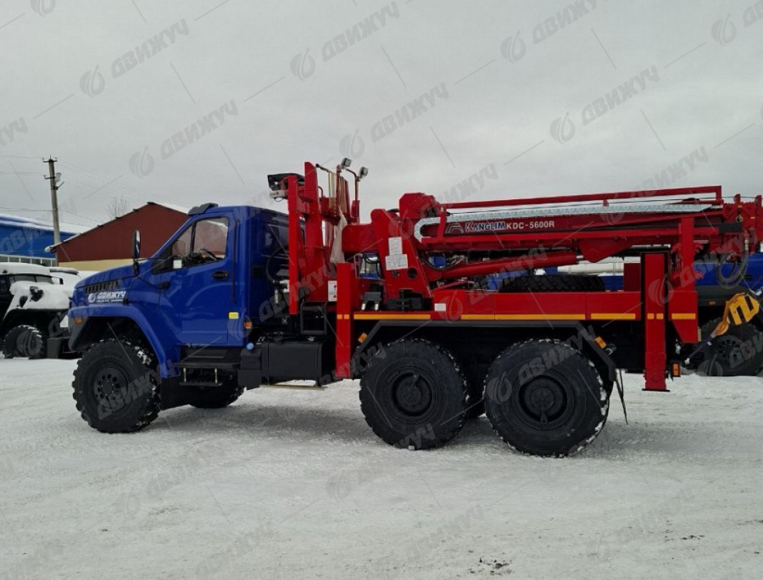 Бурильно-крановая машина БКМ с Kanglim KDC 5600 на шасси Урал NEXT 5557-72