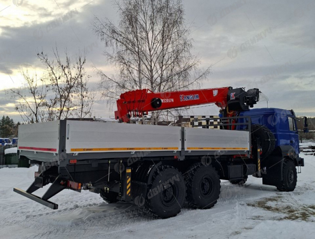 Бортовой автомобиль Урал 4320-80 с КМУ Kanglim 2057