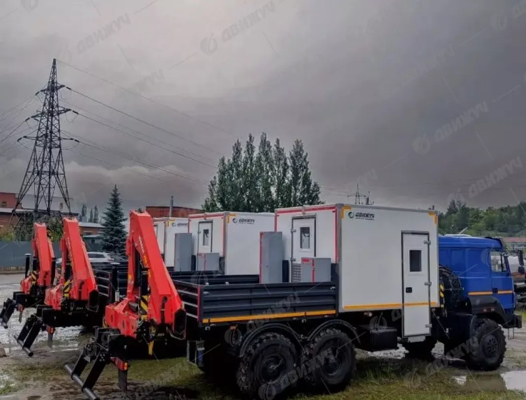 Передвижная ремонтная мастерская ПАРМ на шасси Урал 4320-80 с КМУ ИМ 150N