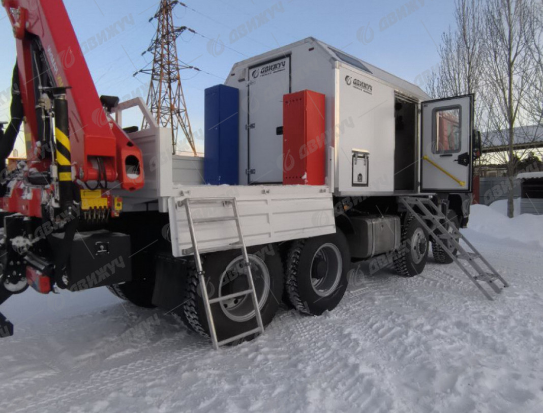 Передвижная ремонтная мастерская ПАРМ на шасси MAN с КМУ ИМ-95