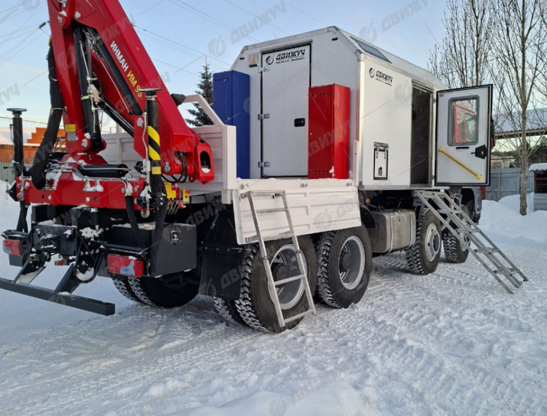 Передвижная ремонтная мастерская ПАРМ на шасси MAN с КМУ ИМ-95