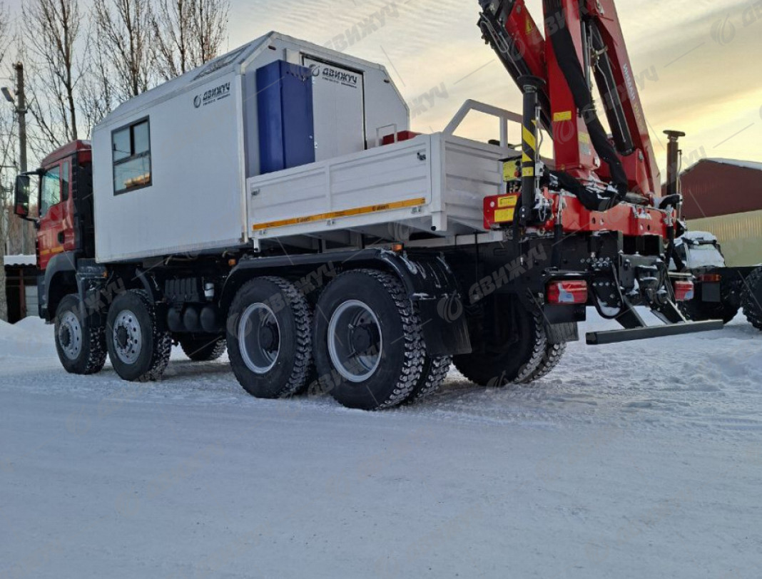 Передвижная ремонтная мастерская ПАРМ на шасси MAN с КМУ ИМ-95