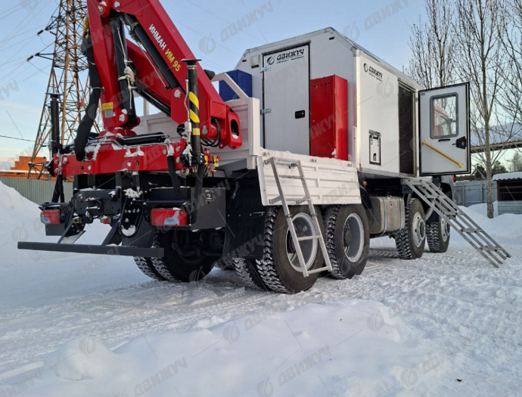 Передвижная ремонтная мастерская ПАРМ на шасси MAN с КМУ ИМ-95