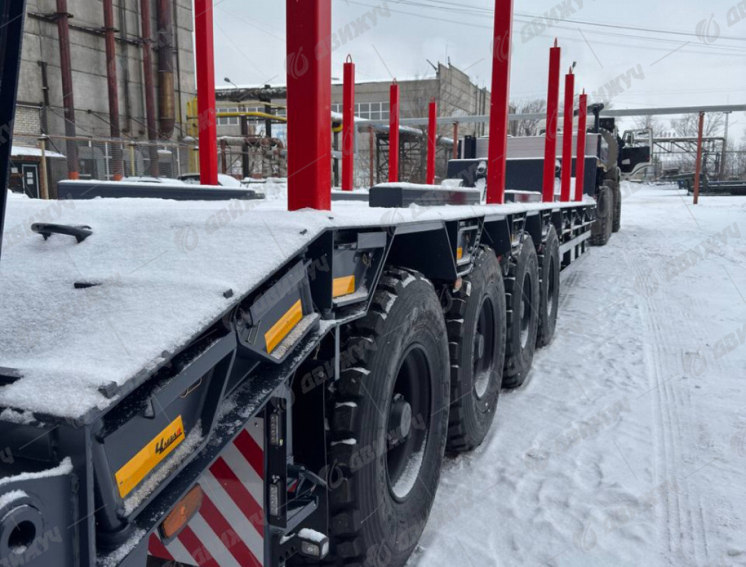 Полуприцеп-тяжеловоз ЧМЗАП 99903-0000041-КУ5 высокорамный