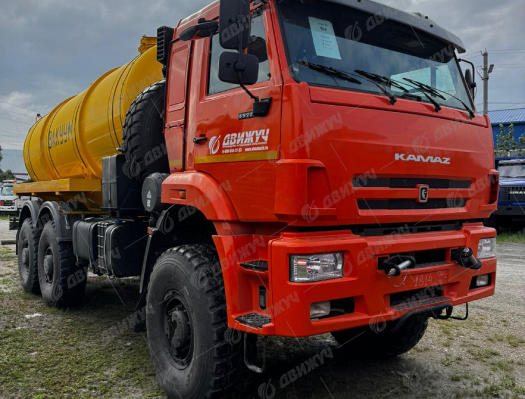 Вакуумная машина МВ-16 на шасси КАМАЗ 65222 (насос КО-510)