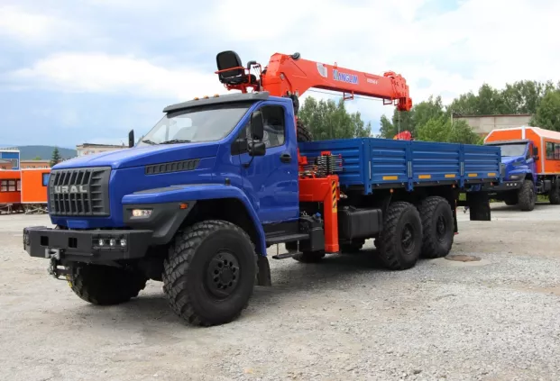 Бортовой Урал NEXT с КМУ Kanglim 1256 (тросовой)