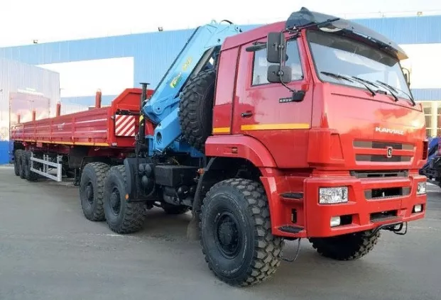 Седельный тягач на шасси КАМАЗ 65221 с КМУ ИМ-95