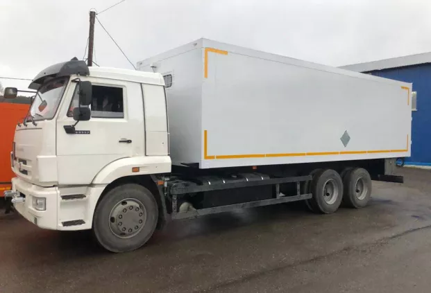 Фургон специального для перевозки взрывчатых веществ ВВ (согласно классификации ДОПОГ категории ЕХ-III) на  шасси КамАЗ-65117