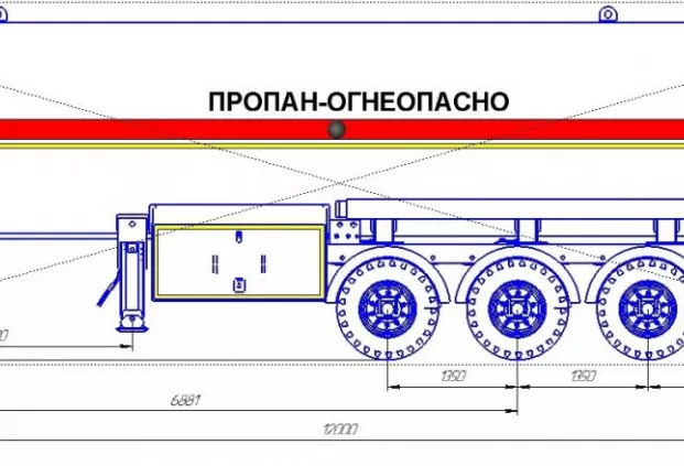 Полуприцеп ППЦТ-44 на осях M.Ceylan 