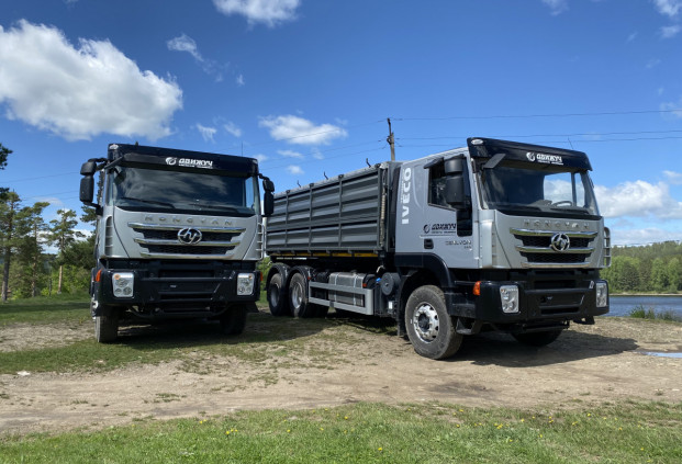 Самосвал-зерновоз HONGYAN CQ3266HV35D (модификация бортов)