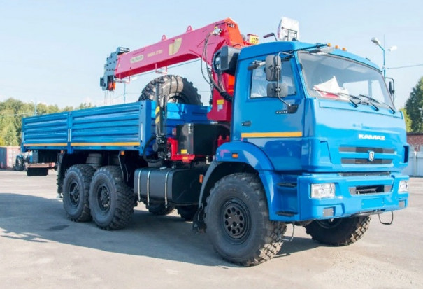 Бортовой КАМАЗ 43118-50 с КМУ ИТ-180 (Тросовый)
