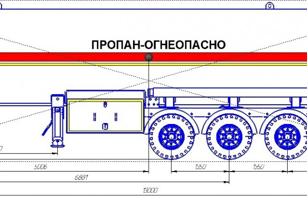 Полуприцеп ППЦТ-48 на осях M.Ceylan 