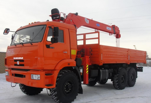 Бортовой автомобиль КАМАЗ-43118-50 с КМУ Kanglim KS1256G-II (тросовый)