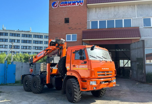 Седельный тягач Камаз 53504 с КМУ HANGIL (Хангил) HGC 986